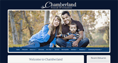 Desktop Screenshot of chamberlandfunerals.com